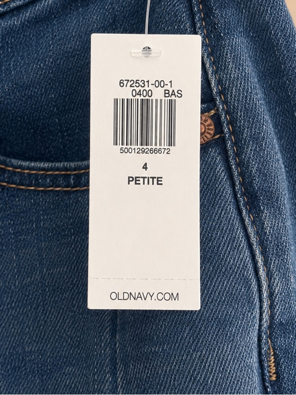Old Navy High Waisted Barrel Ankle Jeans - Medium Wash - Picture 4 of 5